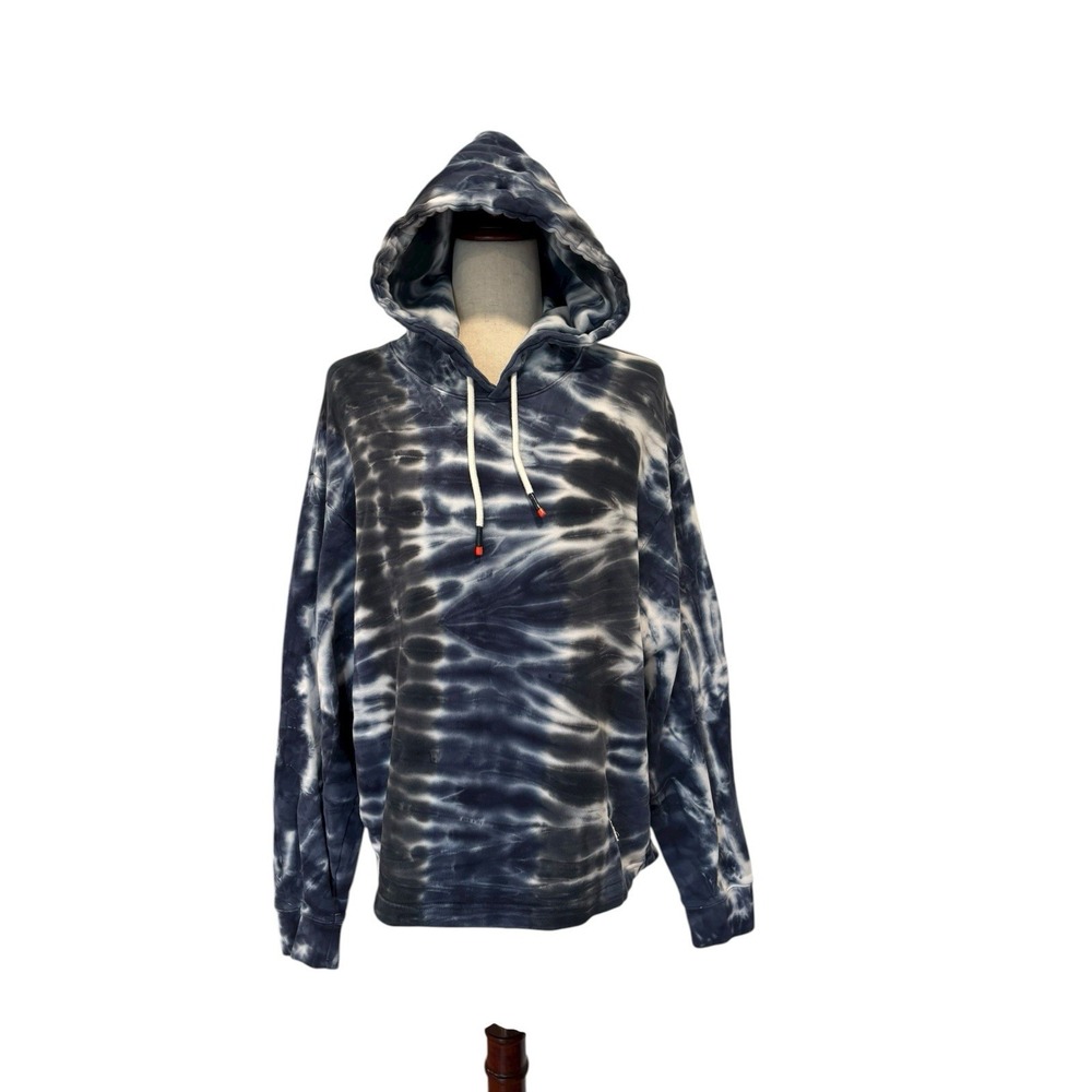Tory Burch Sport Tie‎ Dye French Terry Sweatshirt Hoodie Oversized Women's M